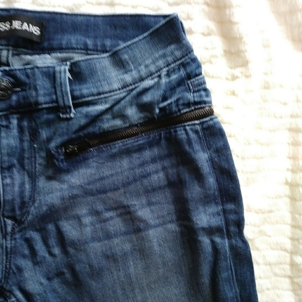 {Express} Mid Rise Ankle Jeans - Picture 3 of 3